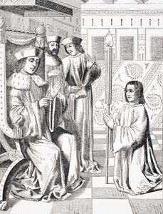 Jacques Cœur (c.1395-1456) rendant hommage à Charles VII (1403-66), copie d